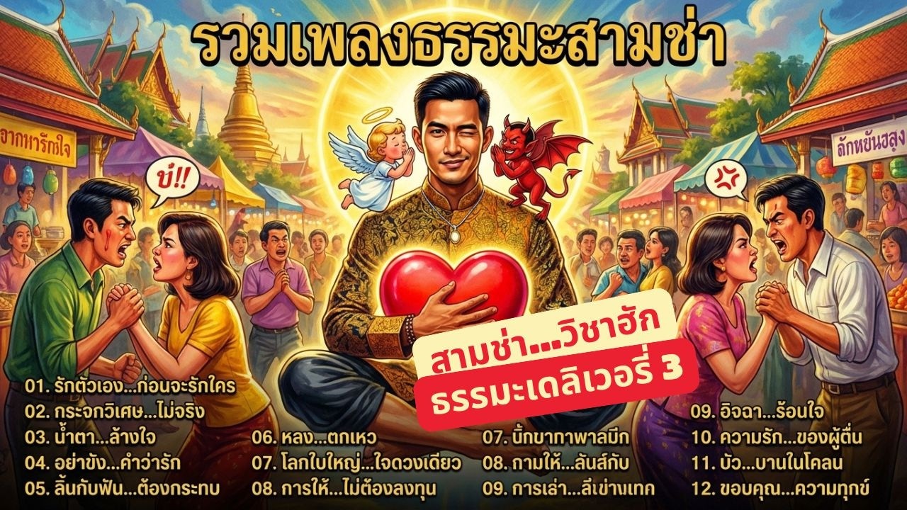 สามช่า..วิชาฮัก(รวมละครฮา + เพลงมันส์) ฟังยาวๆ ตาสว่าง รวยบุญ รวยความสุข | พี่เข้ม ผาสิงห์
