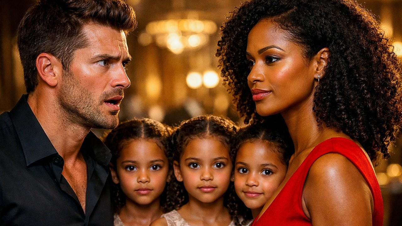 Wealthy CEO Froze Upon Seeing His “Barren” Ex-Wife with Triplet Daughters Who Called Her Mommy…