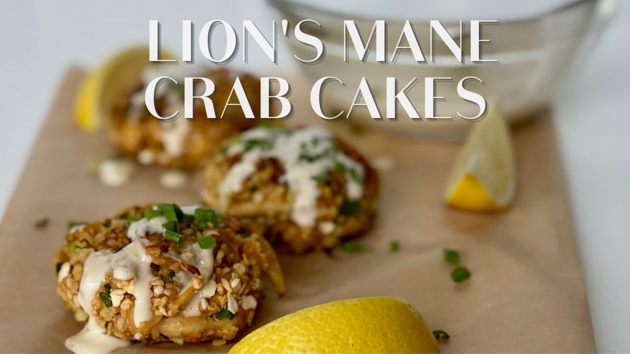 Lion's Mane Crab Cakes (Vegan optional)