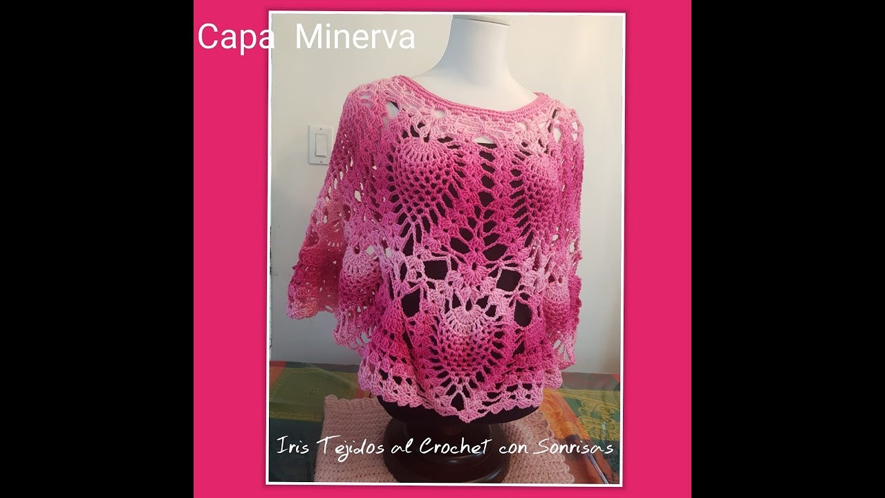 CAPA MINERVA A CROCHET  6 PINAS