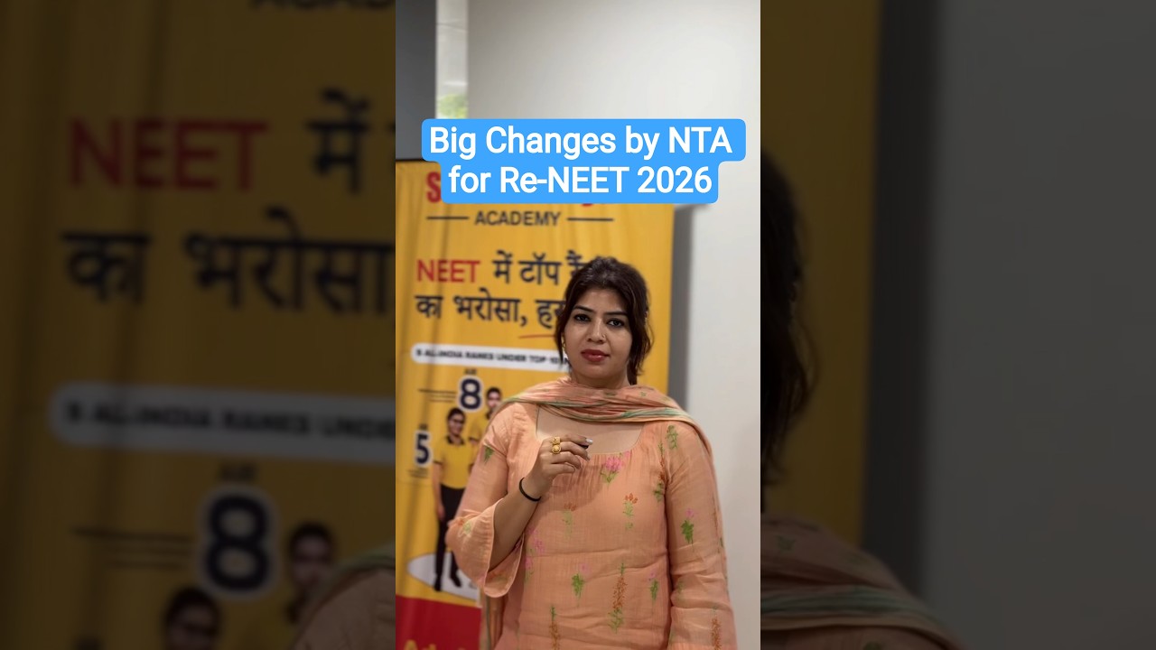 Big Changes by NTA for Re NEET 2026 | NEET Latest Update 🚨 #shorts