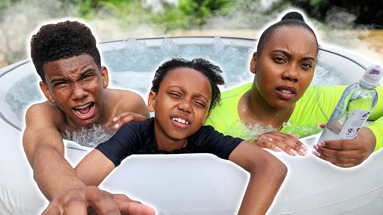 LAST TO LEAVE THE HOT TUB WINS $1000 | The Williamson's