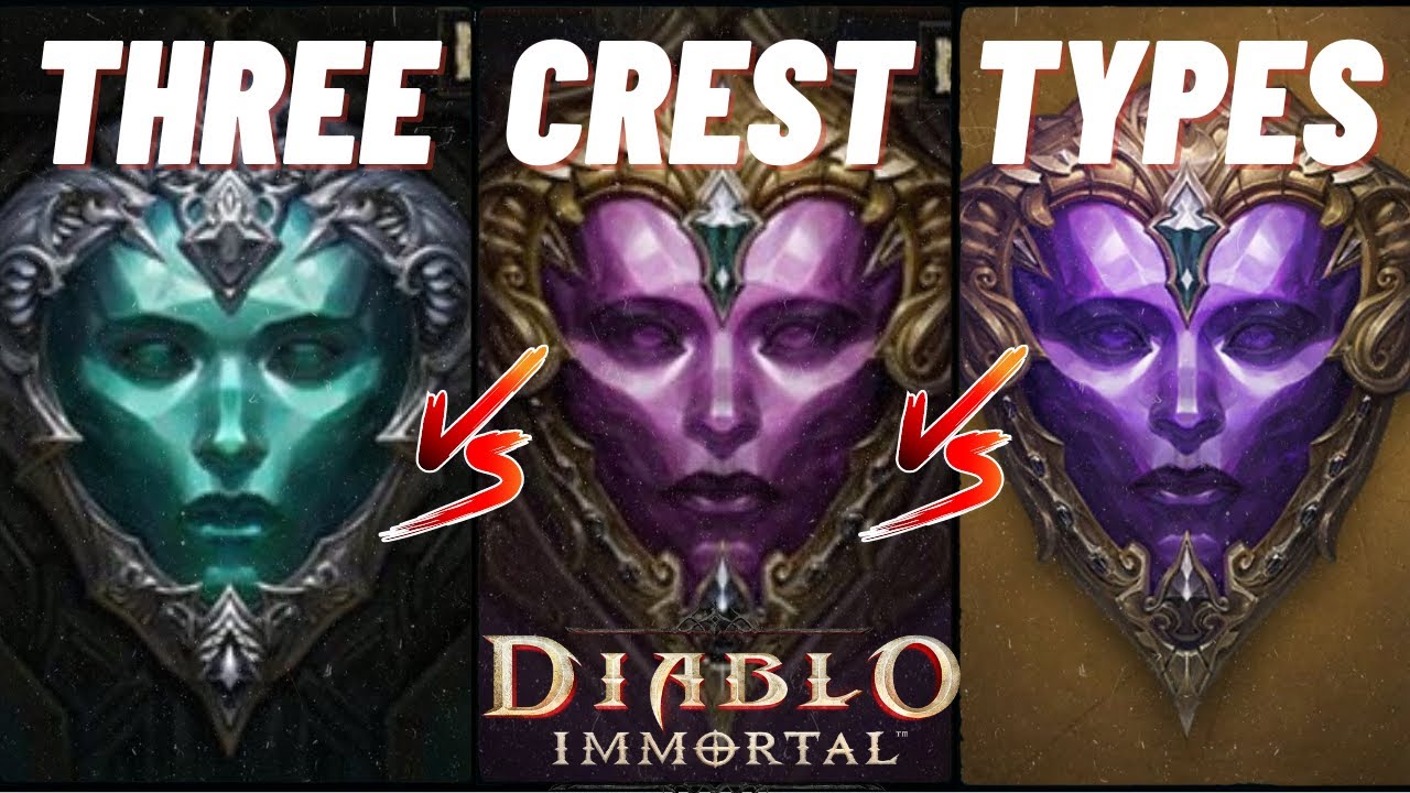 THREE (not TWO) different CRESTS in Diablo Immortal Explained - Legendary GEM mechanic - F2P Guide