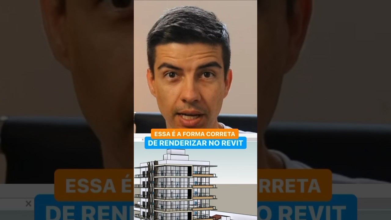 Essa &eacute; a forma correta de renderizar no Revit #revit #bim #arquitetura