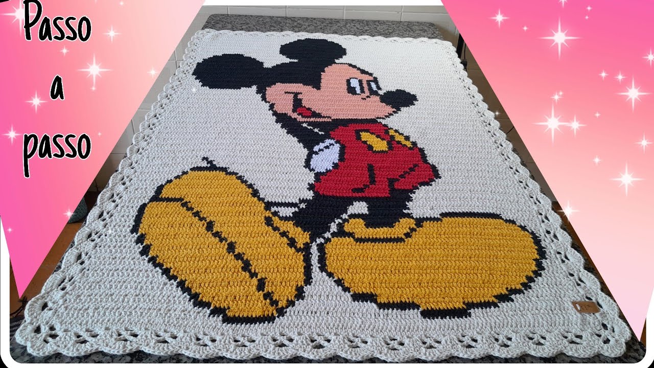 TAPETE MICKEY EM FIO CONDUZIDO