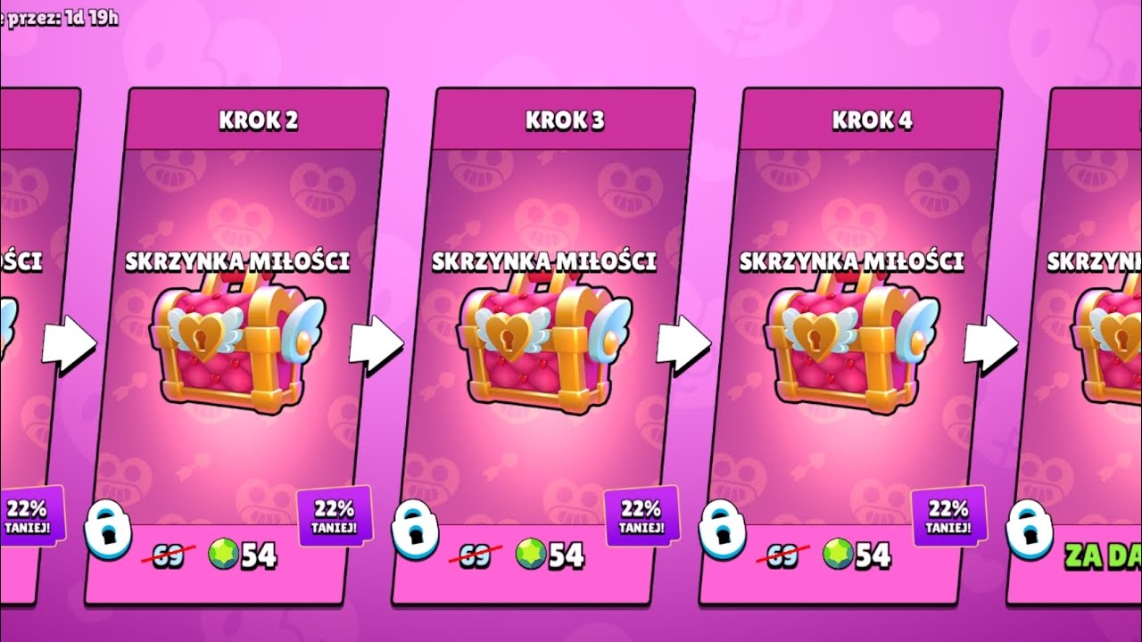 Odbieram pakiet 5 skrzynek miłośći w brawl stars
