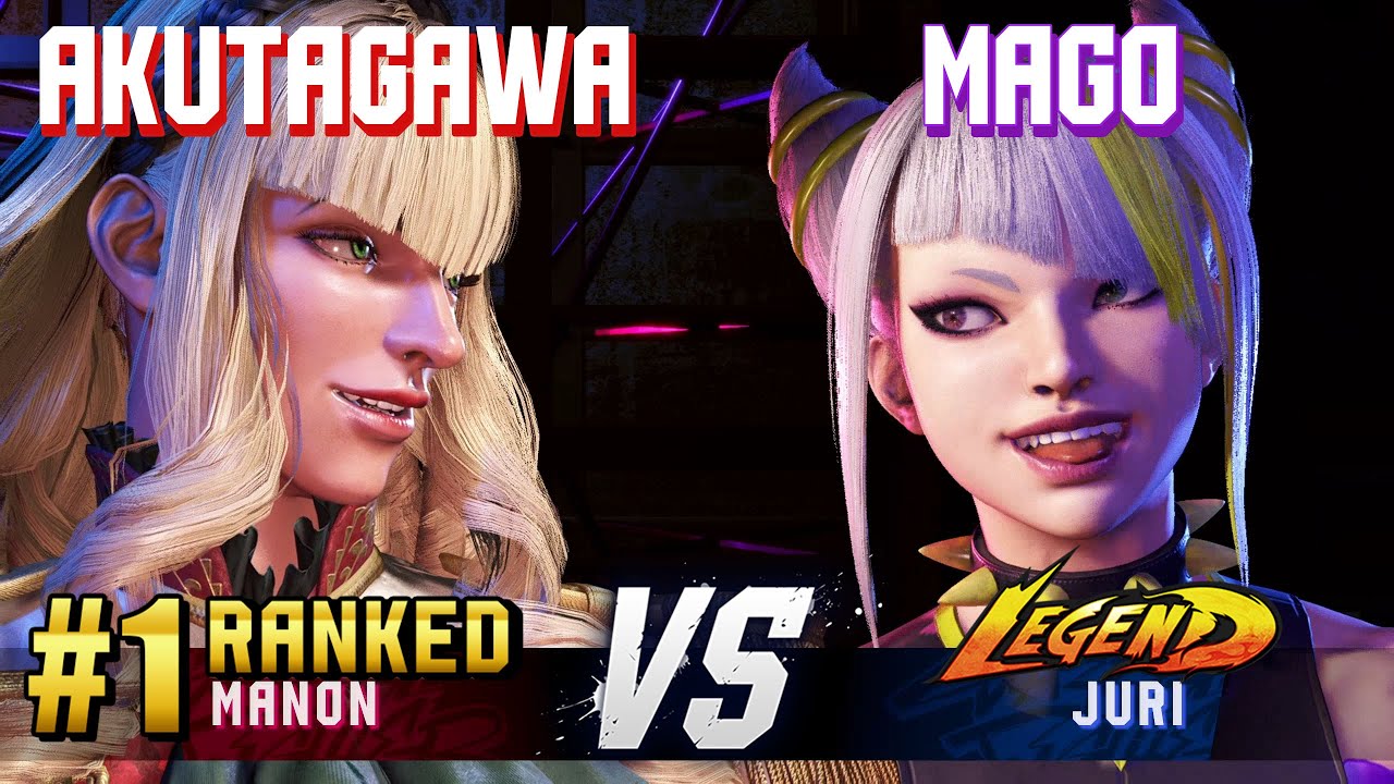 SF6 ▰ AKUTAGAWA (#1 Ranked Manon) vs MAGO (Juri) ▰ High Level Gameplay