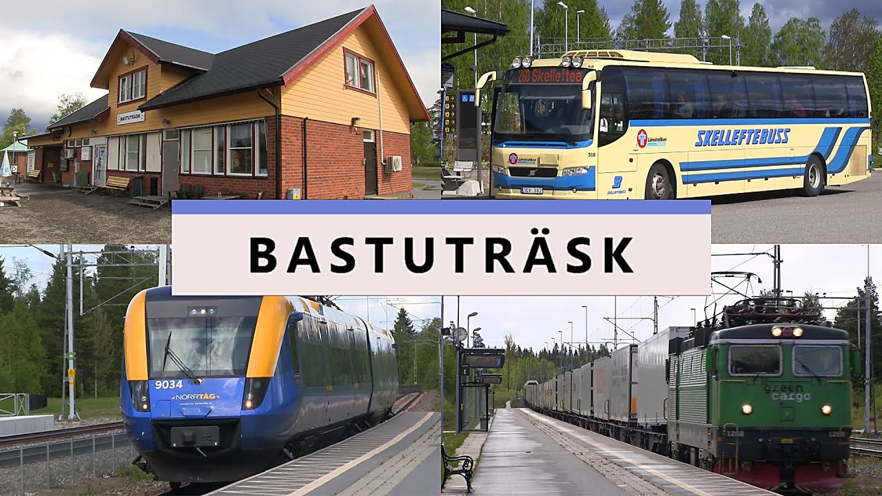 Bastuträsk Station och samhälle.