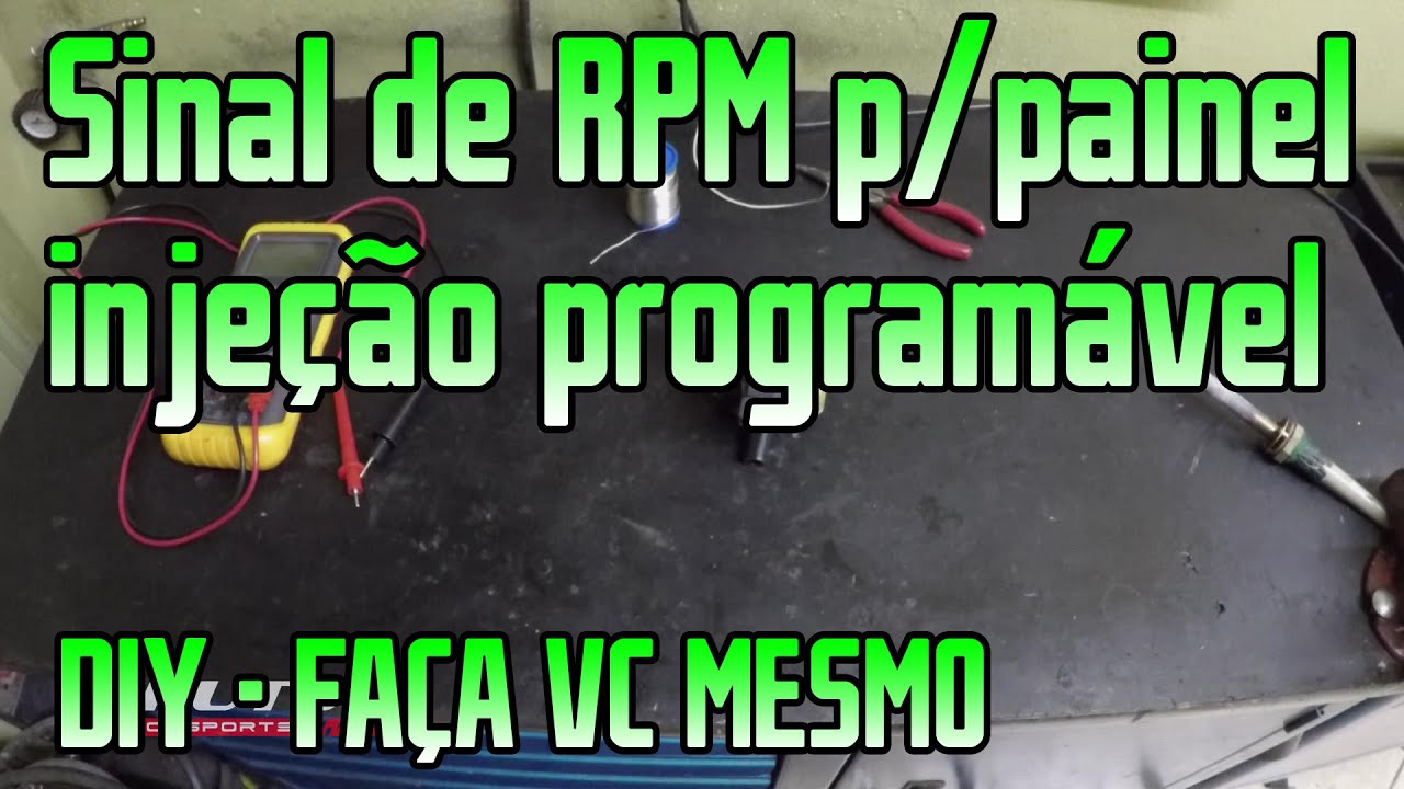 DIY Faça você mesmo: sinal de rpm para o painel com injeção programável