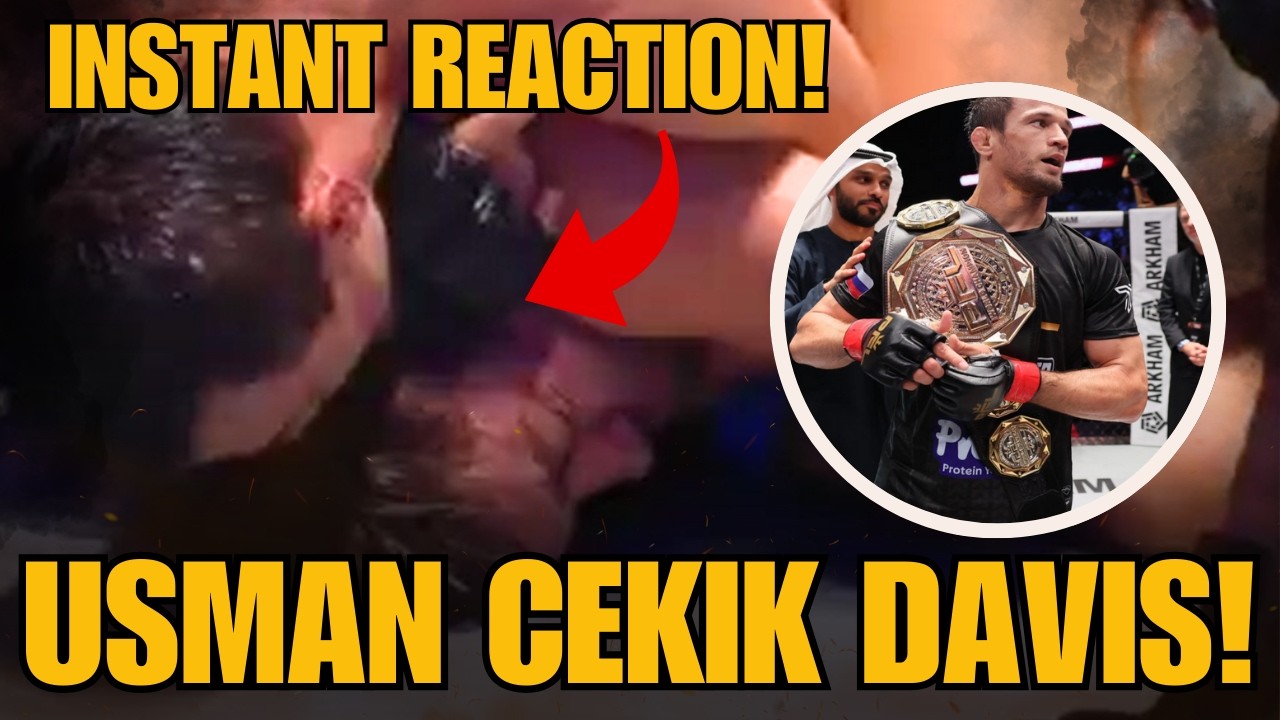 INSTANT REACTION!! USMAN NURMAGOMEDOV FINISH ALFIE DAVIS! #pfl