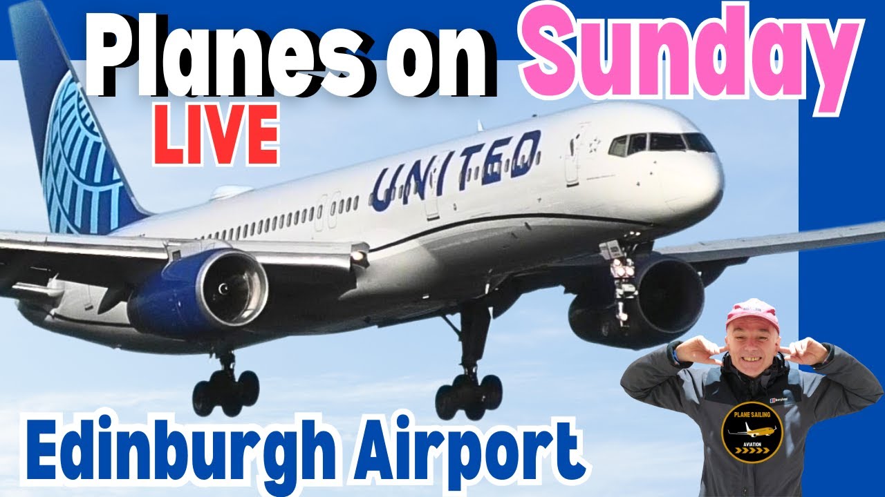 🔴Edinburgh Airport plane spotting ✈ Watch the PLANES LIVE -Take offs & Landings | Real-Time Aviation