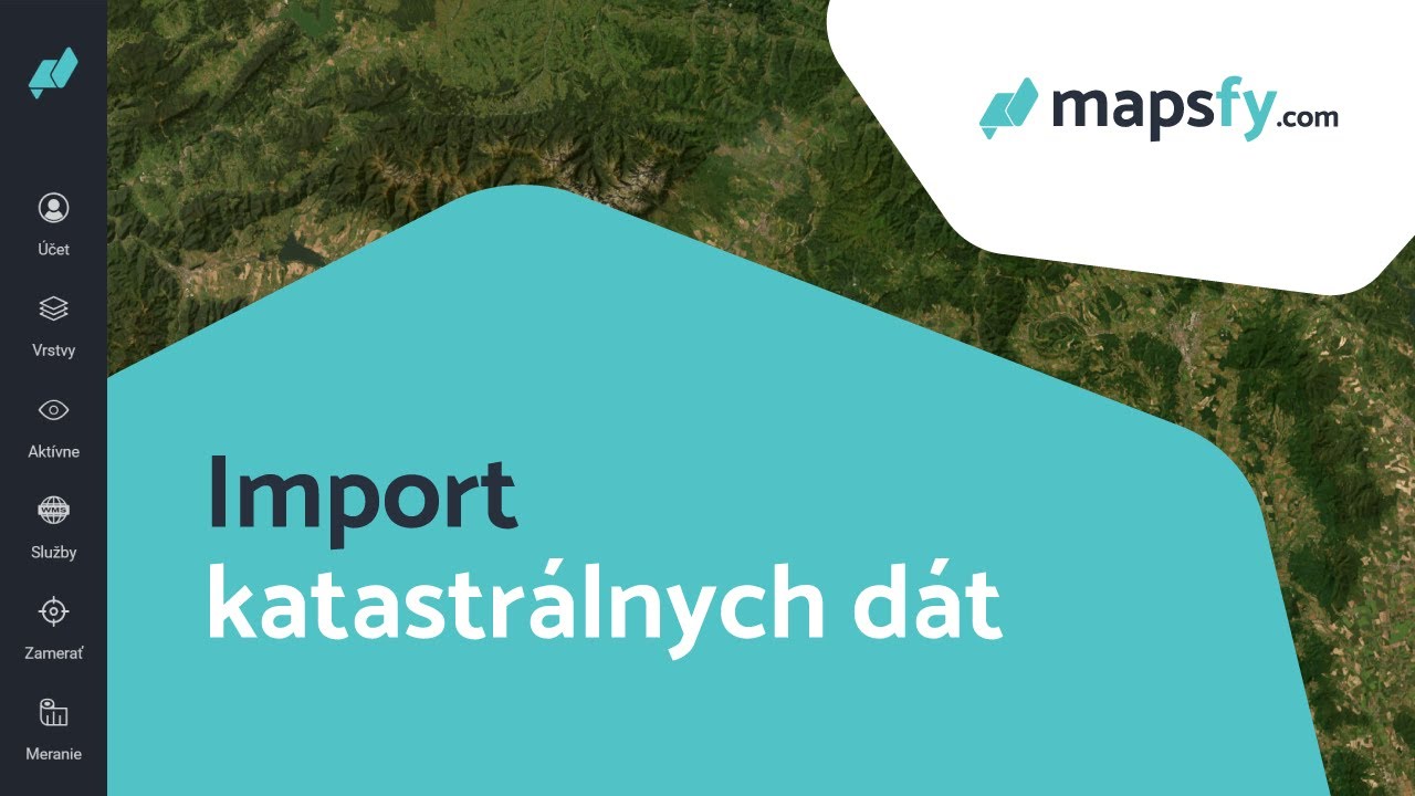 Import katastrálnych dát v mapsfy.com
