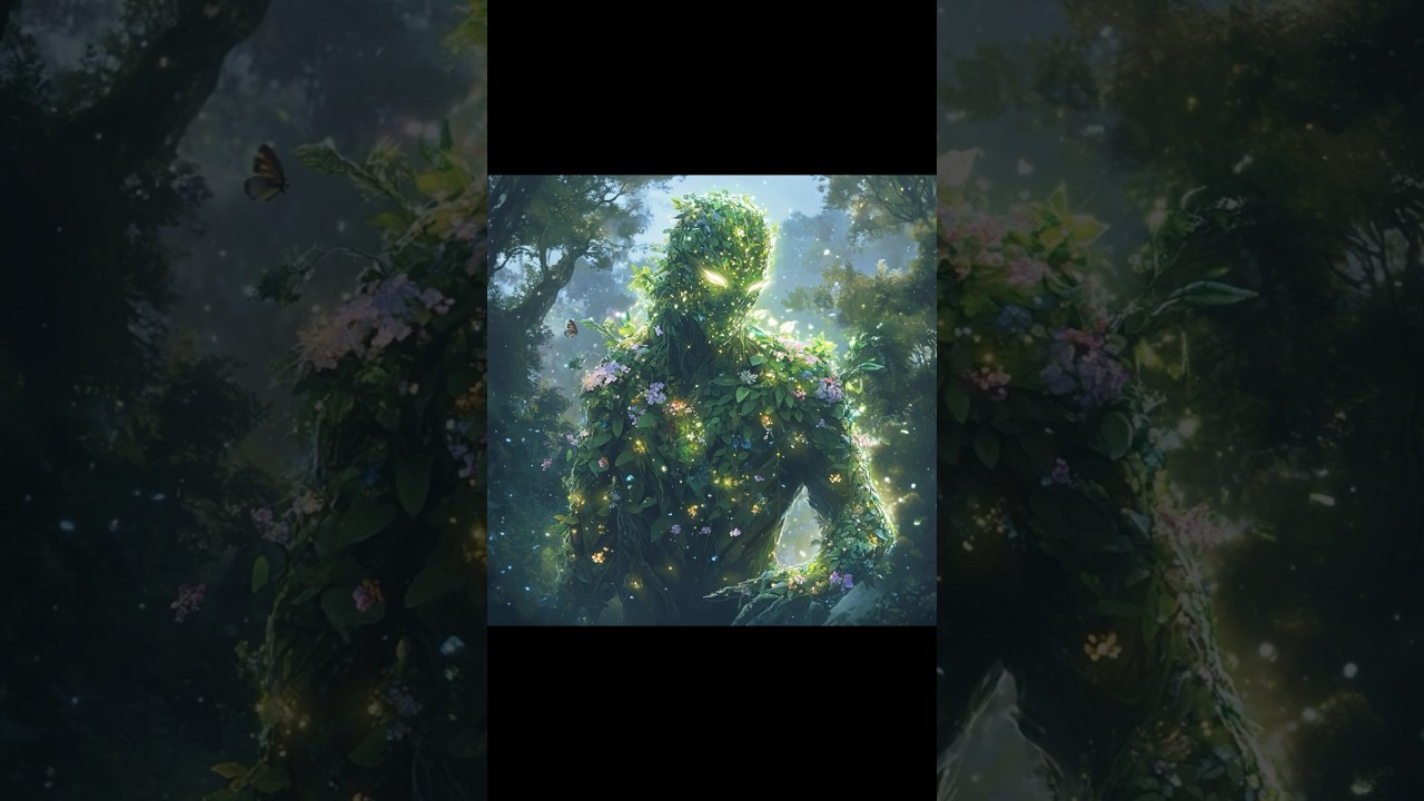 The Gentle Plant Giant of the Fantasy Forest 🌿✨#aiart #ai #fairytales #fantasyforest