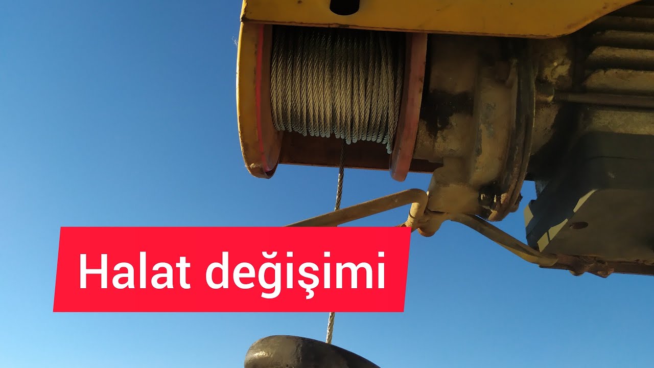 Ev tipi vinç halat değişimi