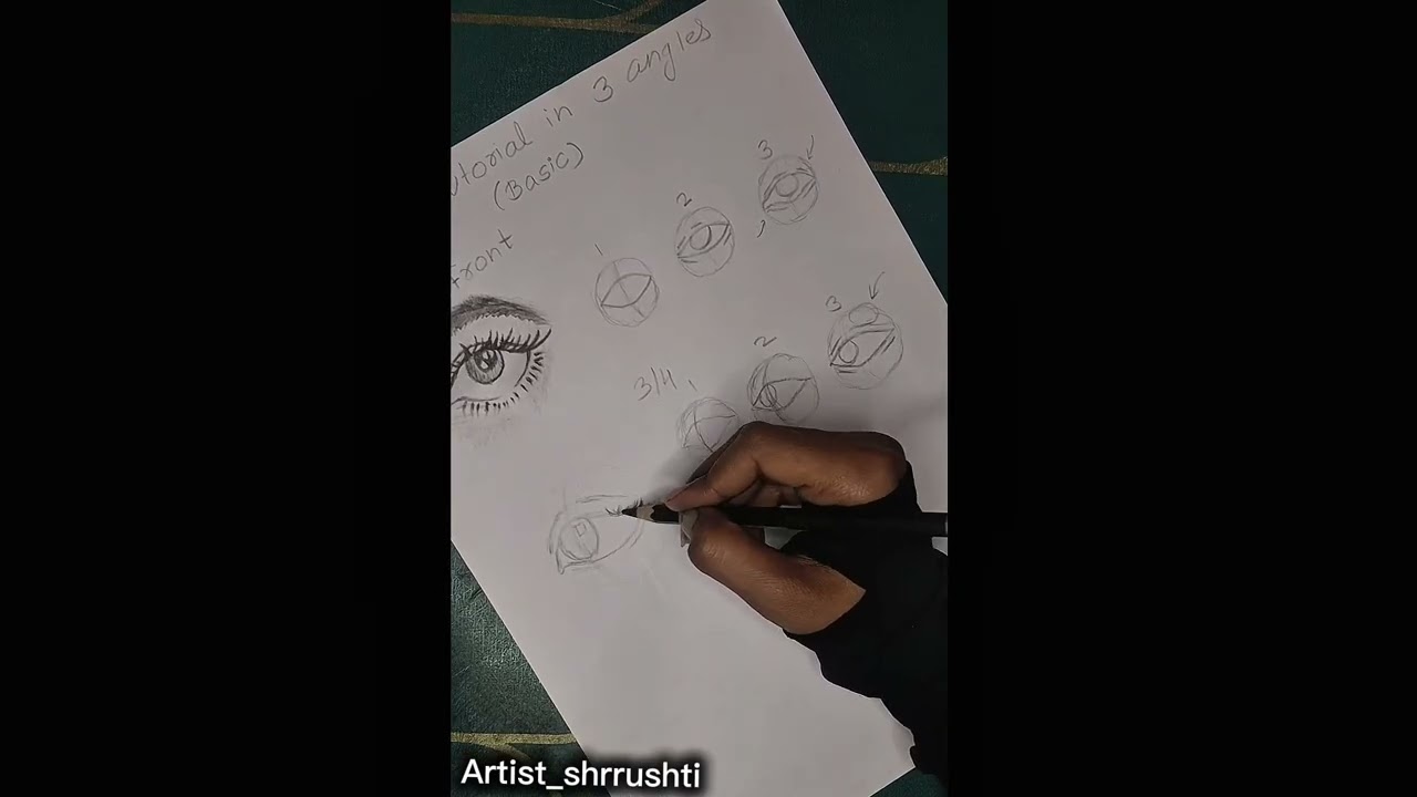 Eyes Tutorial in 3 angles (basic) 👁️