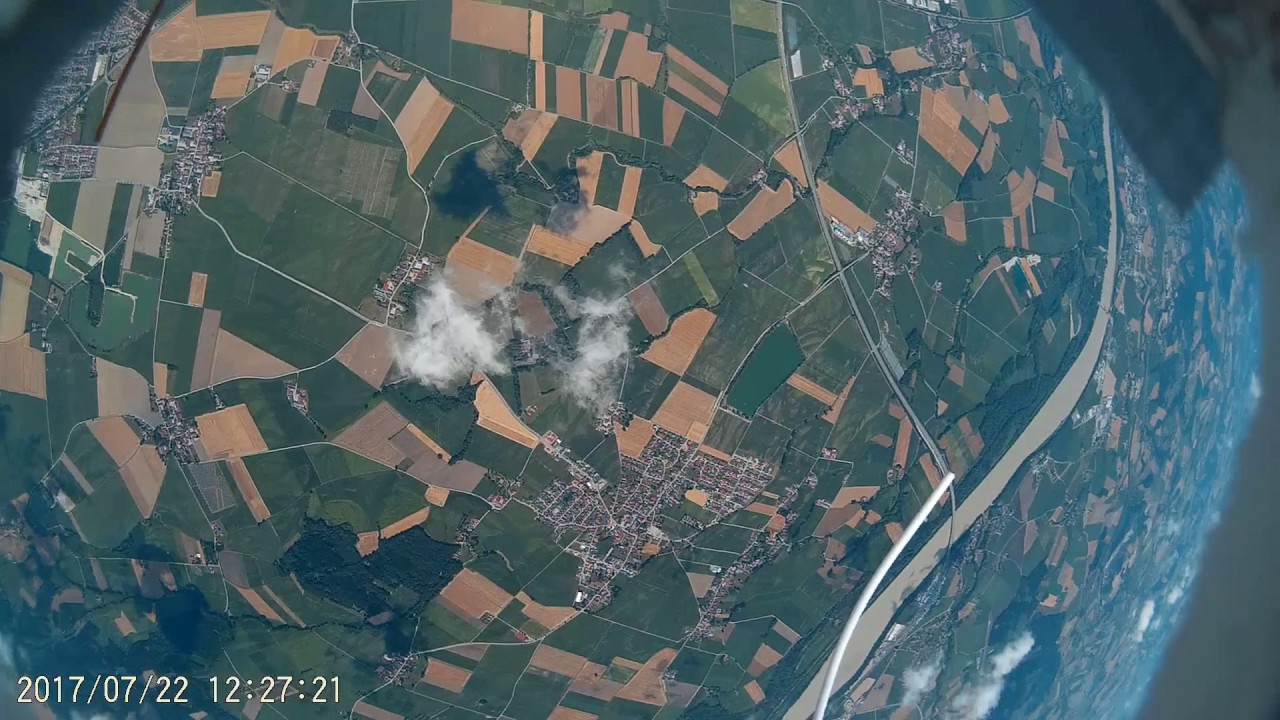 Flight of high altitude balloon  2017-07-22 started from Pocking / South Germany
