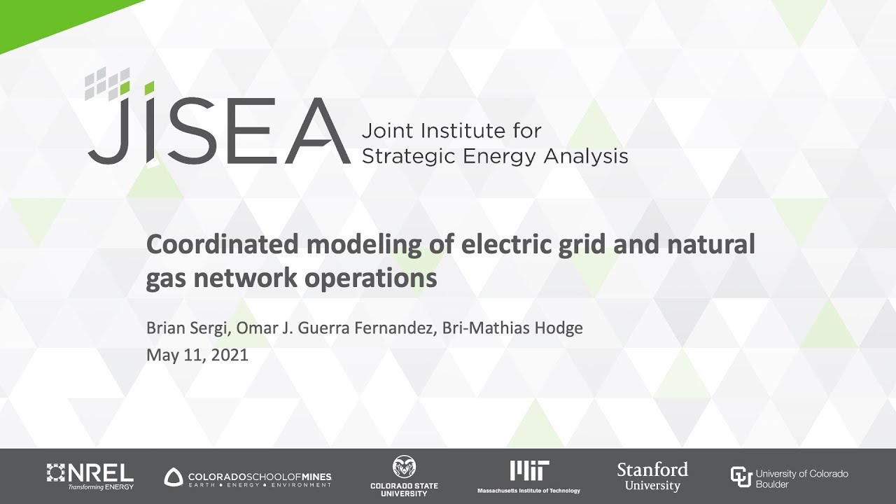 Coordinated Modeling of Electric Grid and Natural Gas Network Operations
