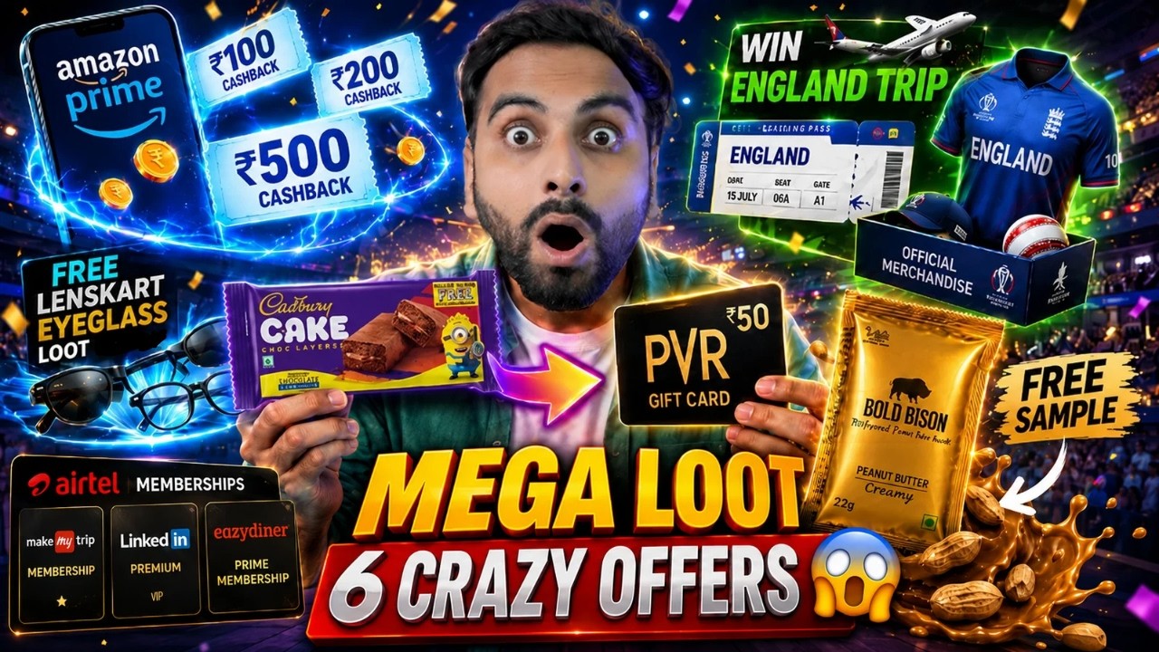 Lenskart Eyeglasses Loot | Cadbury FREE PVR Voucher | Amazon Prime Cashback | Rexona Loot