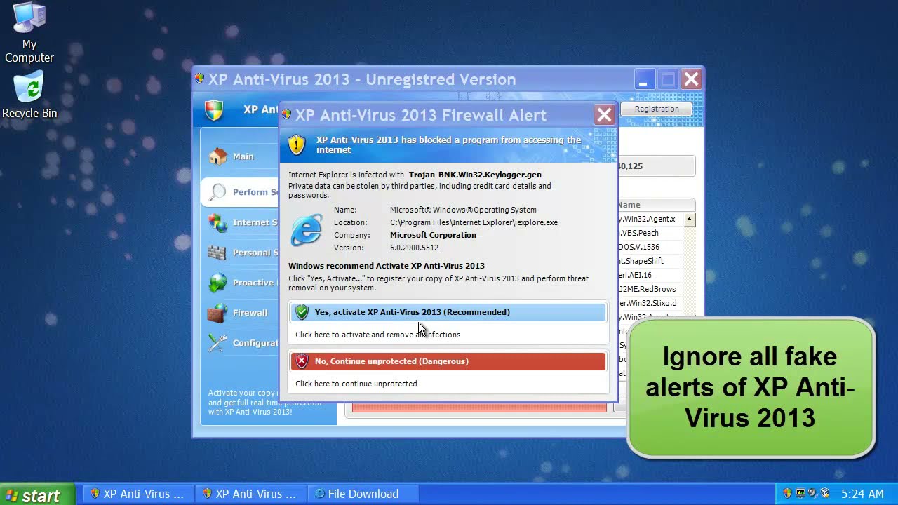 XP Anti-Virus 2013 malware removal