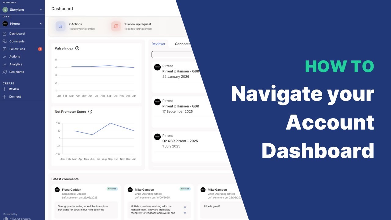 How to: Navigate your Account Dashboards