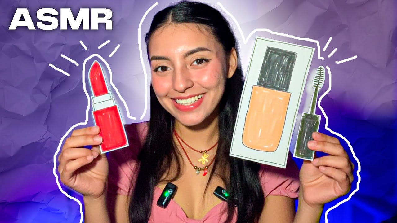 ASMR 💤 Te Maquillo con Objetos de Papel 💋​📜​