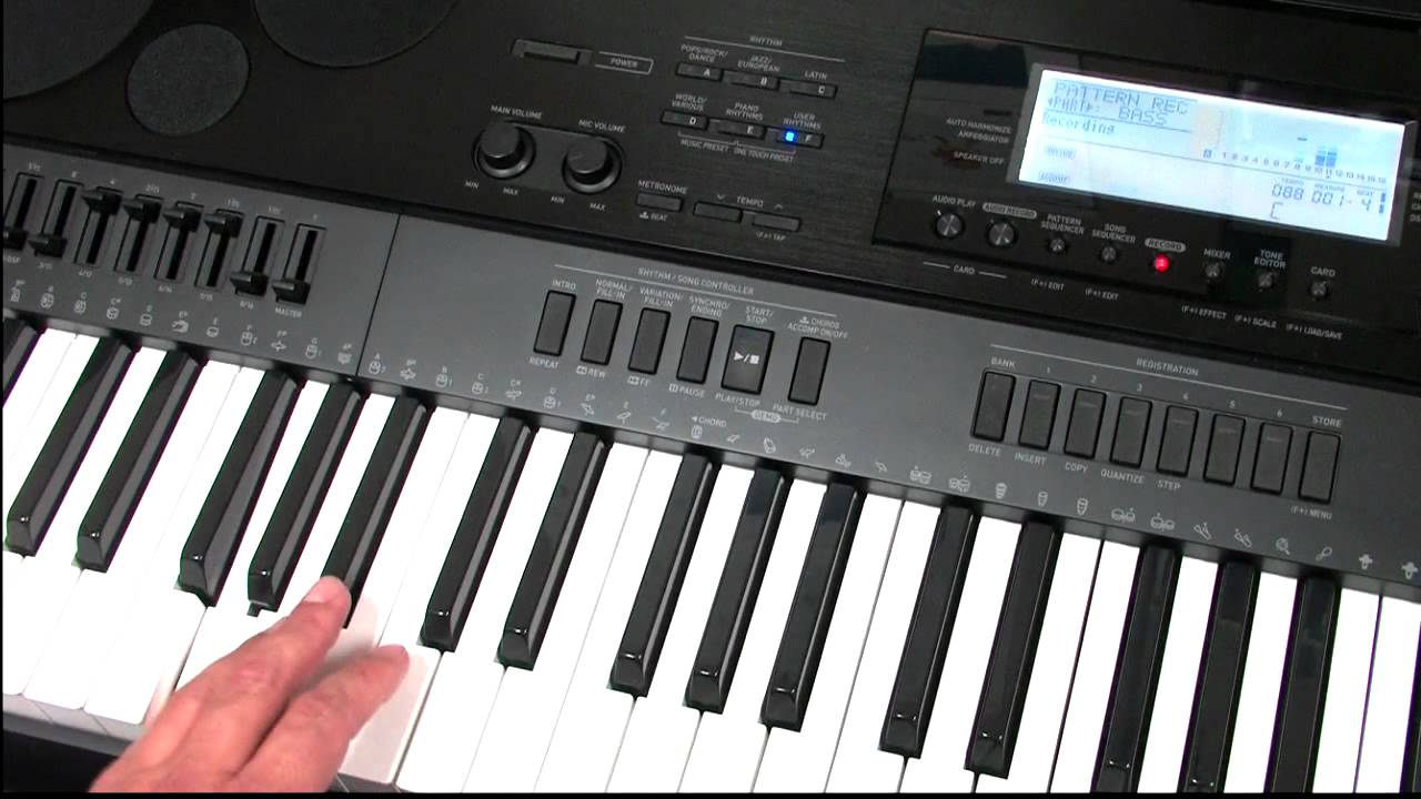 Casio CTK-7000 & WK-7500 Pattern Sequencing Tutorial