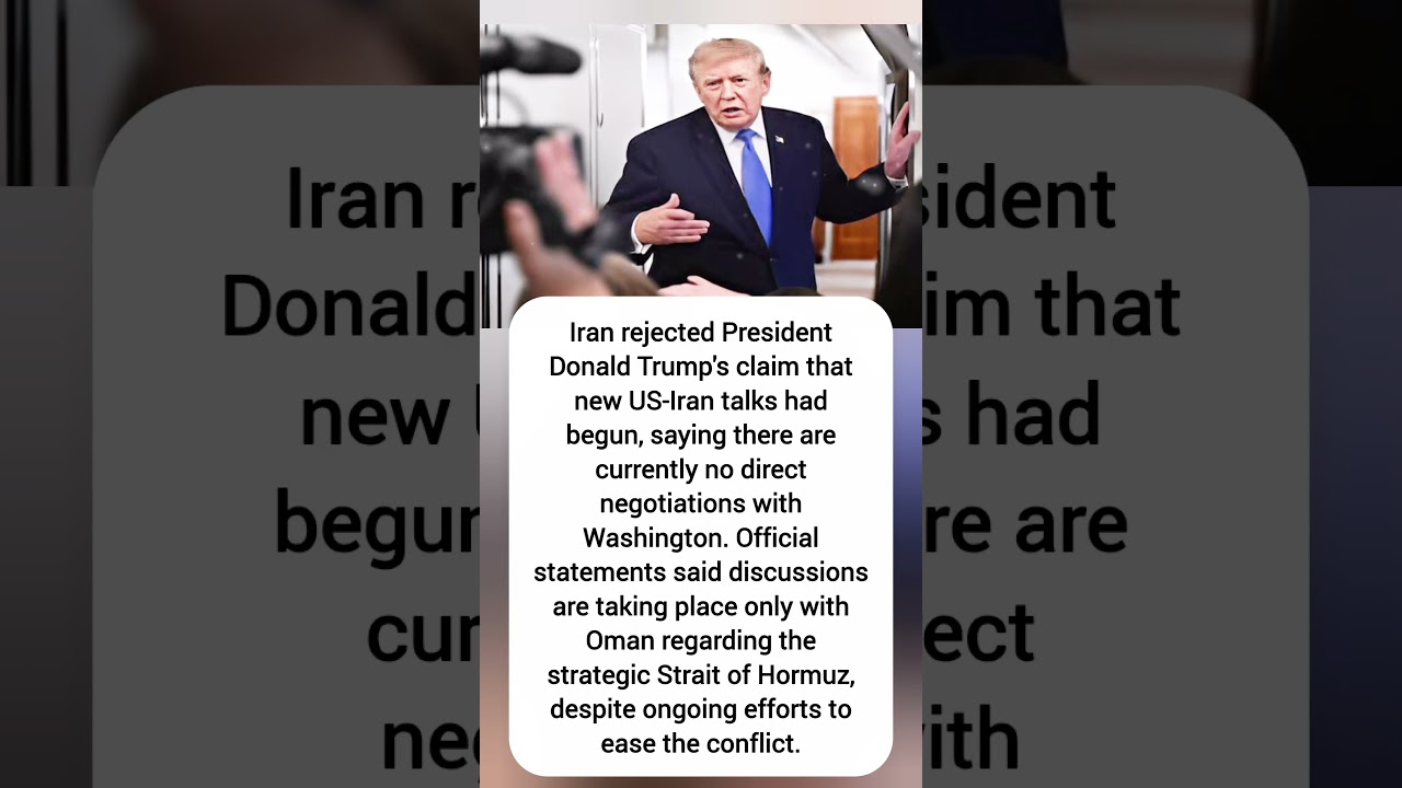 Iran Denies Trump's US Talks Claim, Confirms Only Oman Negotiations