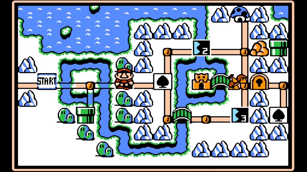 Super Mario Bros 3 (NES) (6|8) / World 6: Ice Land [4:3/FHD@60]
