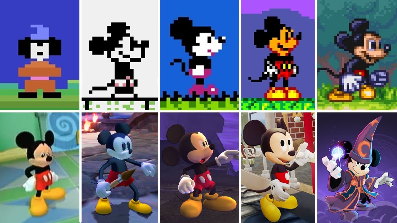 Mickey Mouse Games Evolution (1983-2022)
