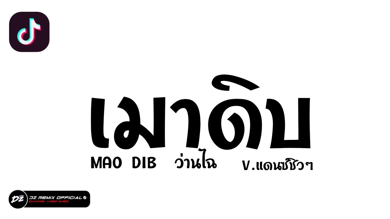 #เพลงแดนซ์ ( เมาดิบ - [MAO DIB]  ว่านไฉ ) V.แดนซ์ชิวๆ 2025 [DZ REMIX]
