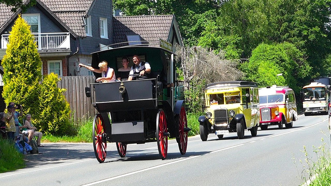 130 Jahre – Weltweit erste Motor Omnibus Line - Fest mit Parade in Netphen/Kreis Siegen 14.06.2025