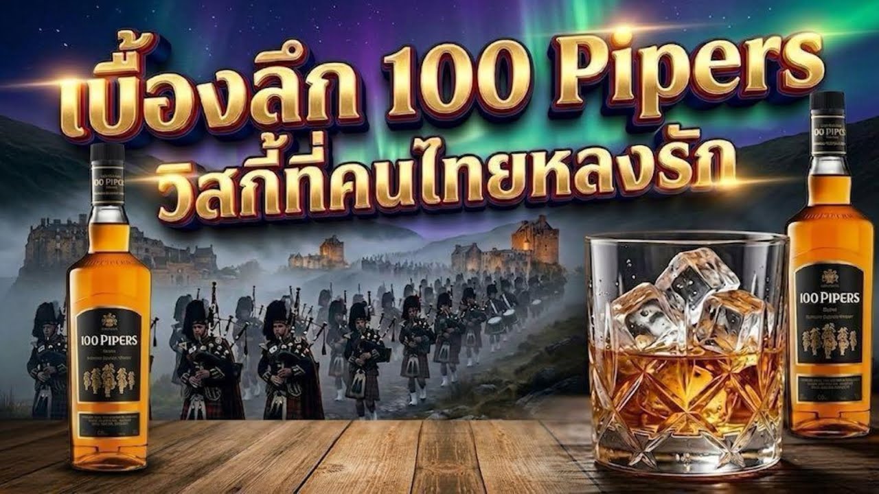 ศิลปะระดับโลก! '100 Pipers' สุดยอดวิสกี้สก็อตแลนด์ ครองใจคนไทยมายาวนาน!