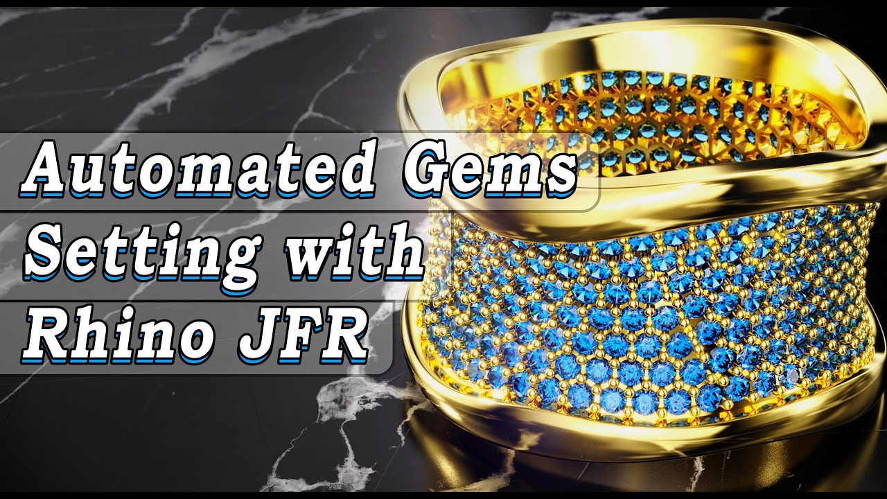 Automatic gems setting on rings with Rhino JFR