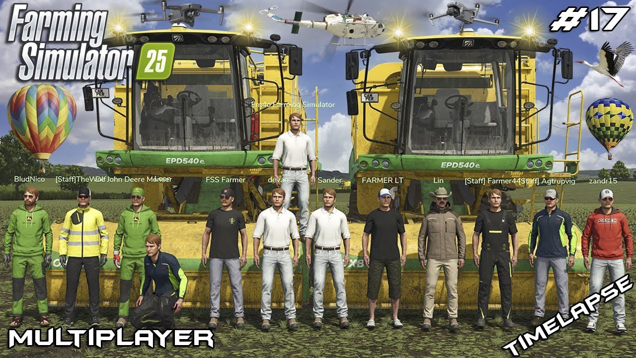 СБОР ГОРОХА НА 2.000.000 € | Ферма Oak Bridge | Farming Simulator 25 Многопользовательский режим ...