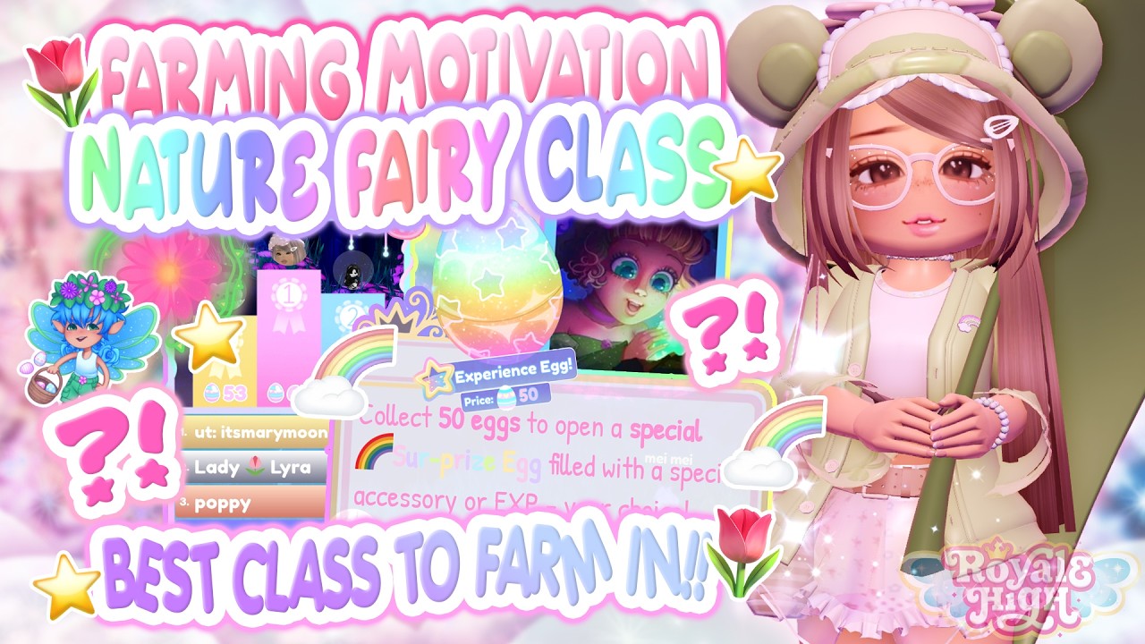 🌈ALERT🌷 FARMING MOTIVATION FARMING IN THE 🍀NATURE FAIRY CLASS🌧️ | Royale High
