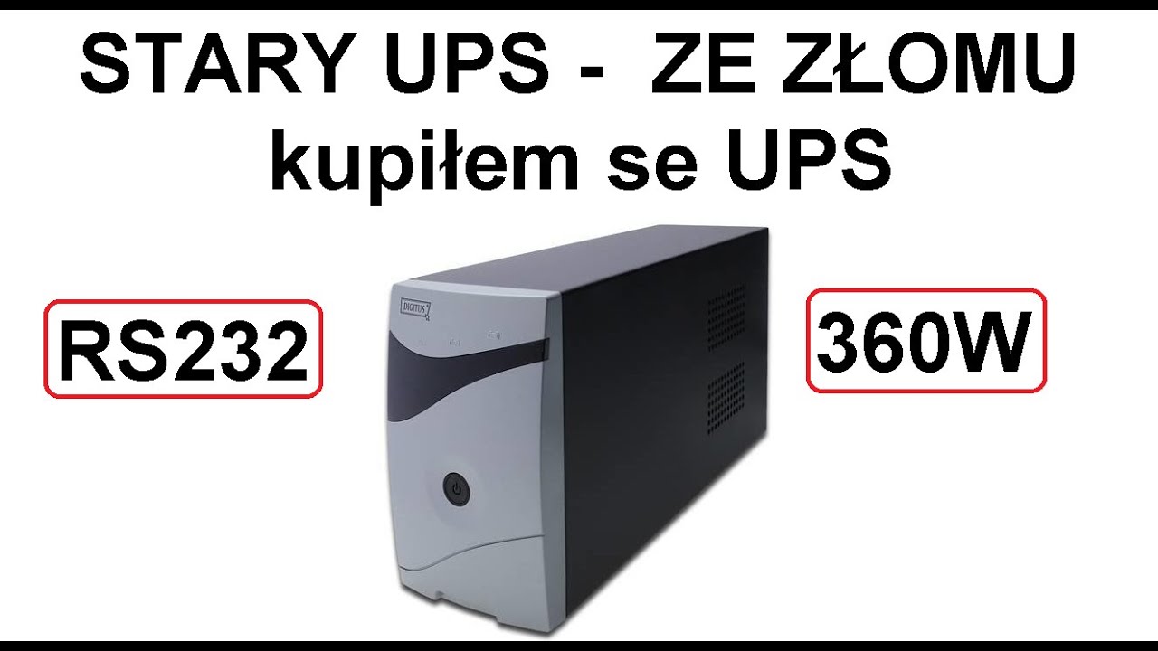 UPS - znaleziony na ZŁOMIE - Banalna naprawa - CZy działa?