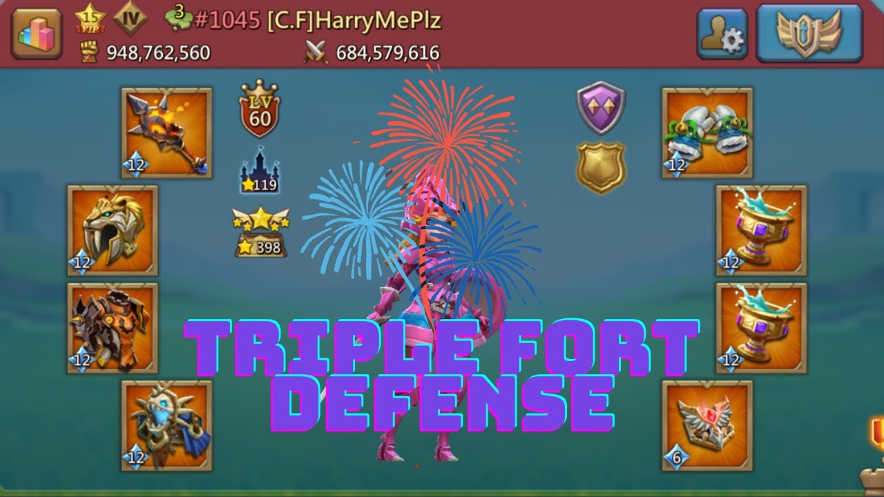 MINI LEAD TRIPLE FORT DEFENSE