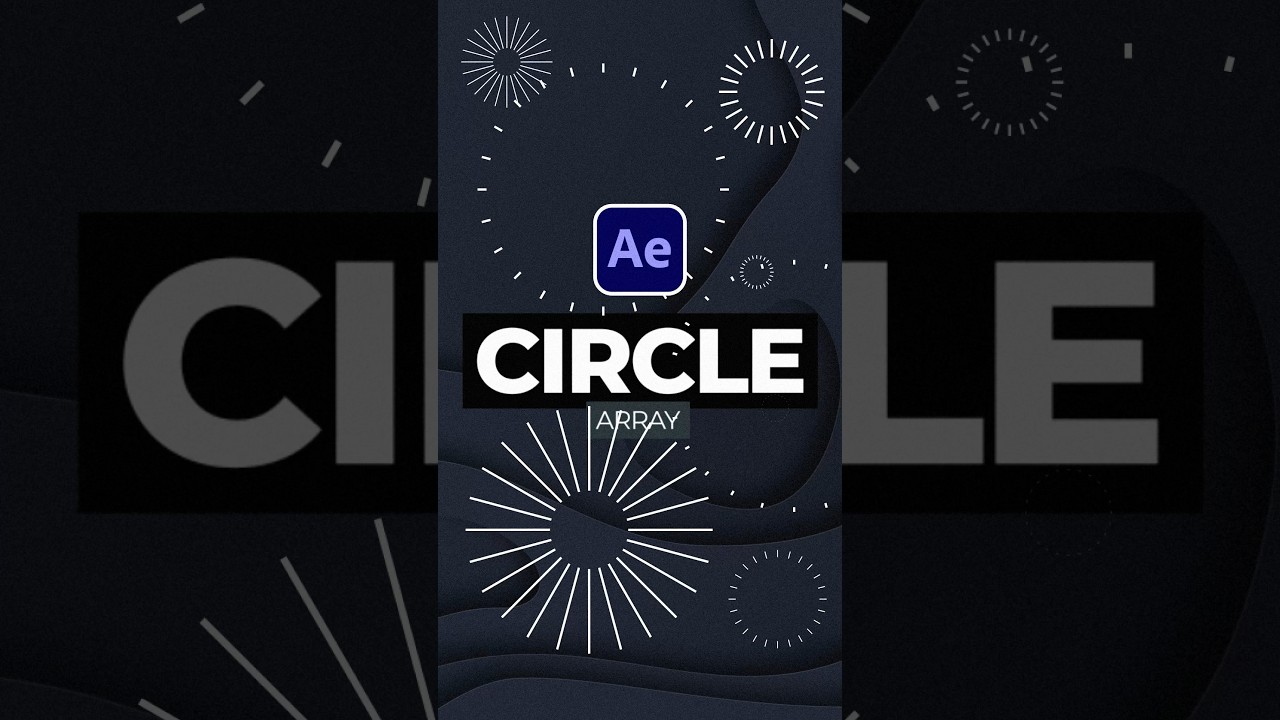 Добавление динамической графики взрыва круговой линии в After Effects #aftereffects
