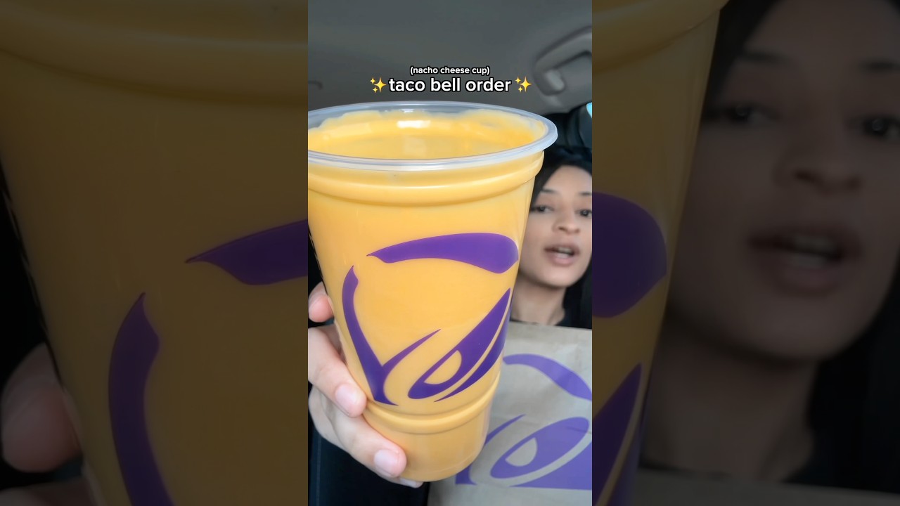 My taco bell nacho cheese cup order w/ @everydaydose 