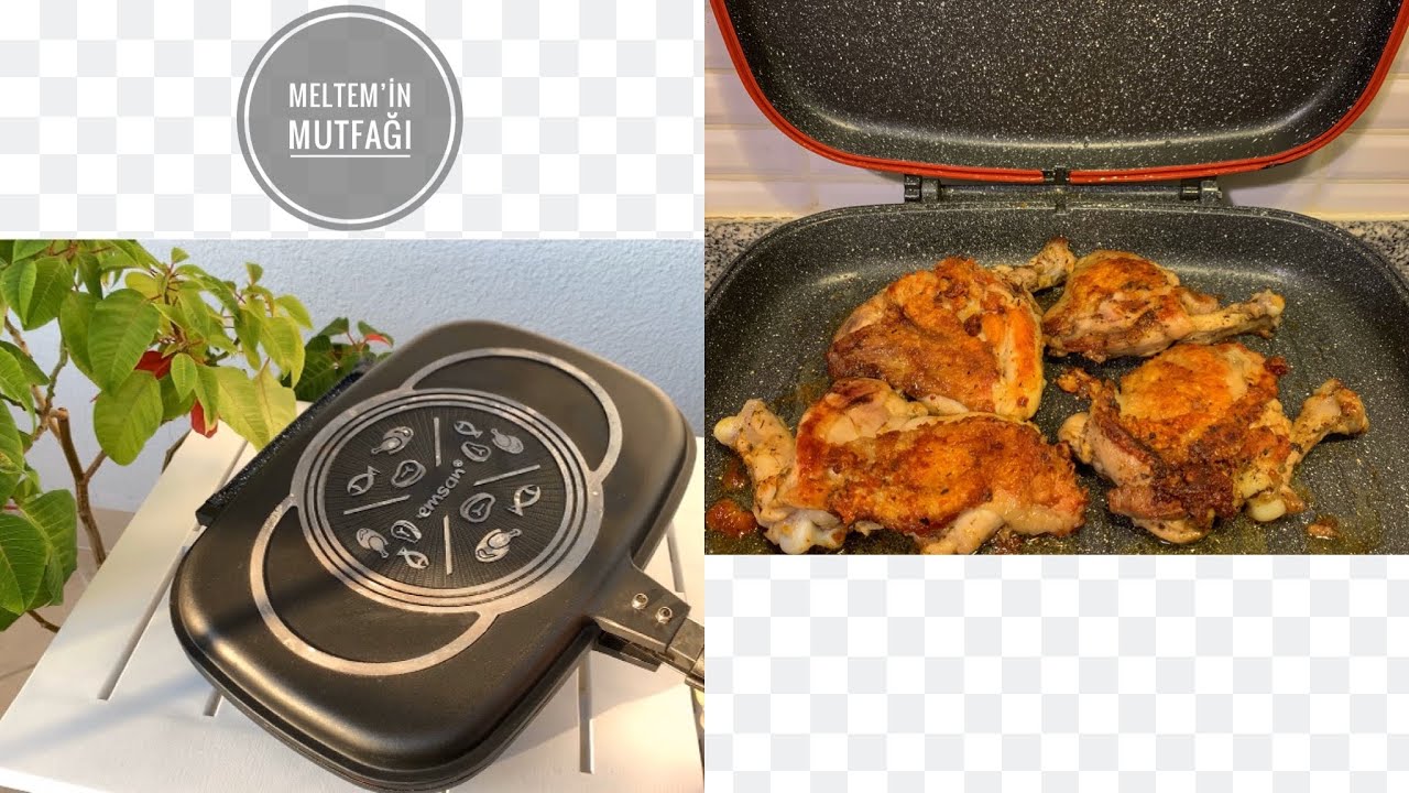 EMSAN ÇİFT TARAFLI IZGARA TAVA Ürün İnceleme🔍Grill Tavada Tavuk Pirzola Deneyimi✅