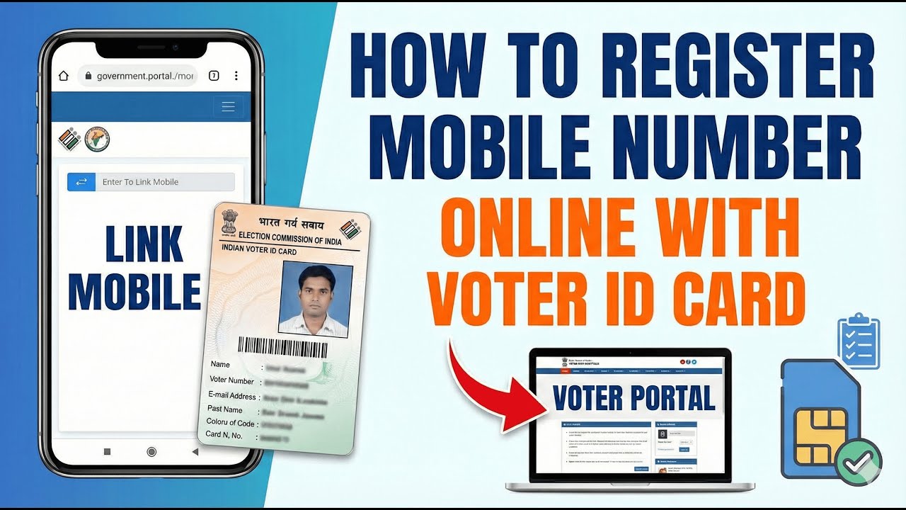 How to Register Mobile Number Online with Voter ID Card  Full Step-by-Step Guide