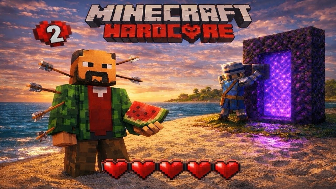 Encontramos un PORTAL AL NETHER. Episodio 2 Minecraft Hardcore.