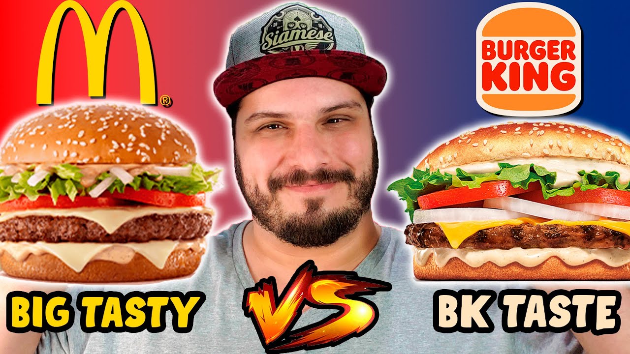 COMPARAÇÃO do BIG TASTY com o BK TASTE - QUAL É O MELHOR?