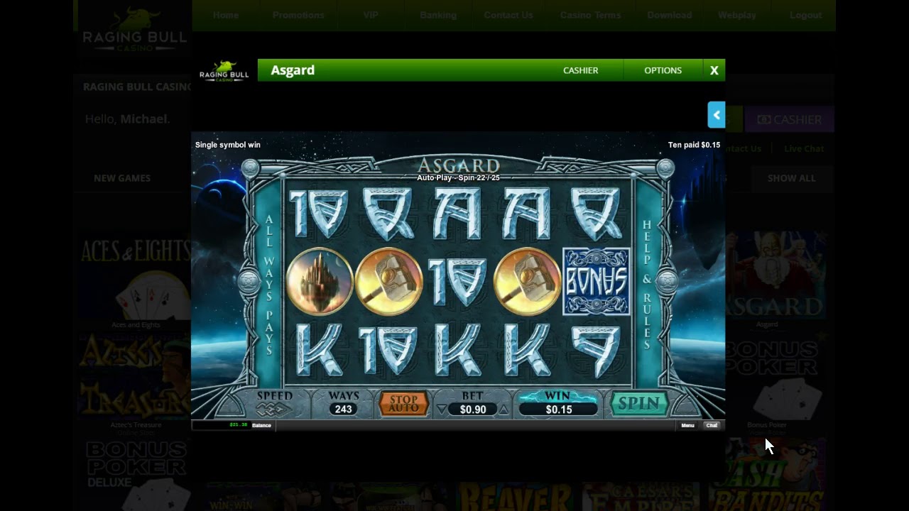 Raging Bull 50$ No Deposit Bonus - Asagrd & Flash Gardon