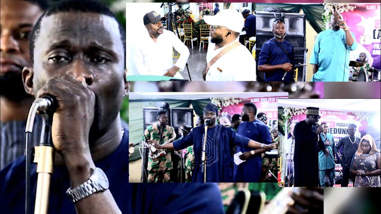 KS1 Malaika, Alawiye, Segun Ogungbe, Azeez Ajobiawe at Ajedunni Film Premier