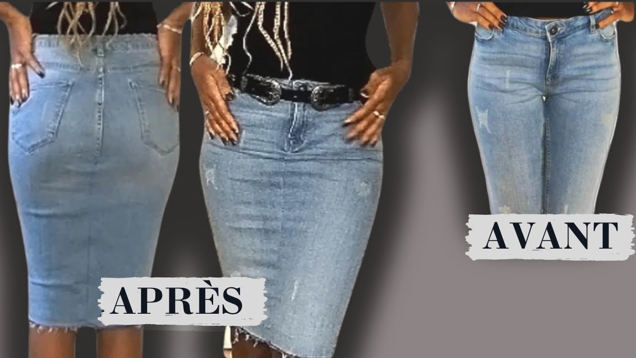 DIY - Transformer un pantalon en jean en une jupe crayon [ MJBeauty ]