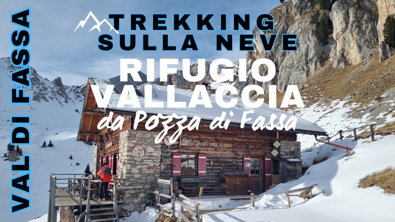213ª escursione | Sulla neve in Val Monzoni: da Pozza di Fassa al Rifugio Vallaccia | 4K