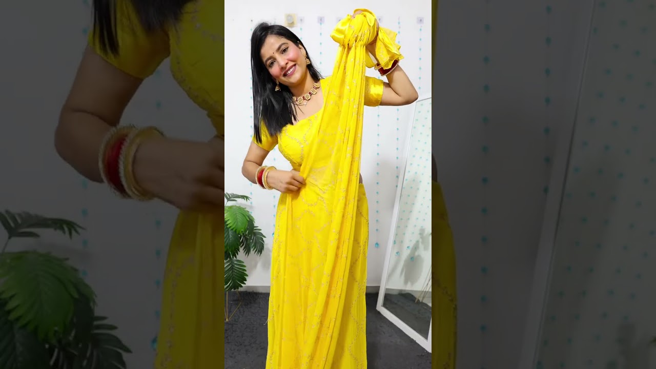 Fatafat saree pehenne ka easy tarika #sareedraping #rekhamishra