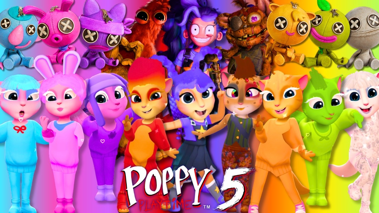 🌈 POPPY PLAYTIME 5 ➕ ANGELA 2 | Lily Lovebraids, Giblet, Chum Chompkins, Wrongside Outimals