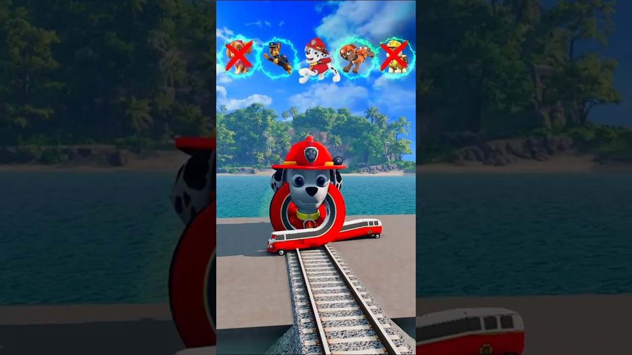 Evil Paw Patrol Trains vs McQueen Cars – Big vs Small Battle | Funny Animation Showdown